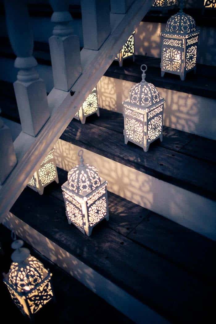 Light Up The Stairs With Lanterns