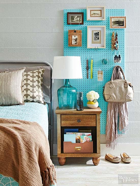 Utilize Pegboards in the Bedroom for Optimal Organization