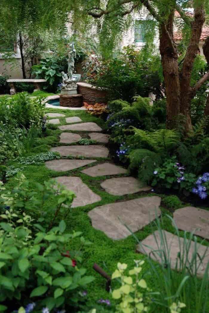 Flagstone Pavers For A Whimsy Gardenscape