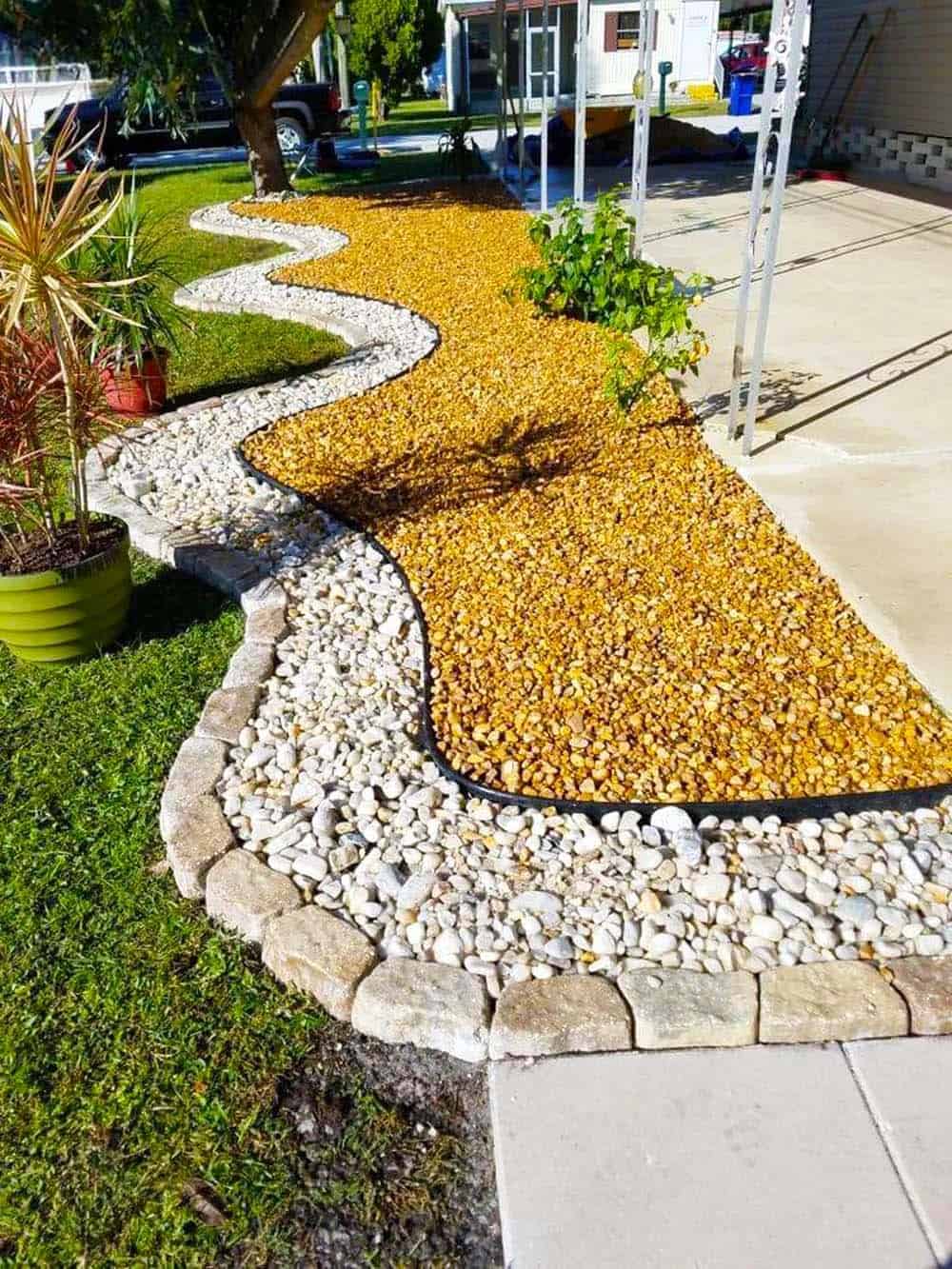 Swaying Pebble Pathway