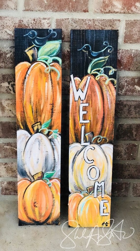 Create Rustic Wooden Fall Signs with Chalk Paint