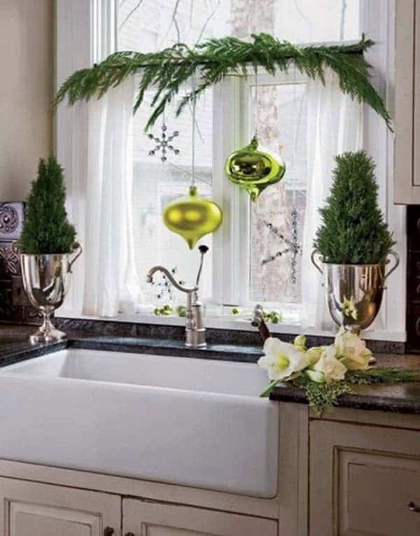 Bring Life to Your Kitchen Sink with Greenery