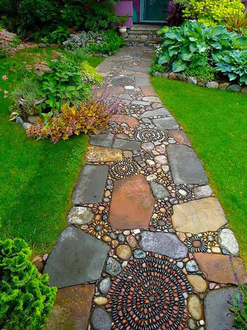 Artistic Stone Pathway