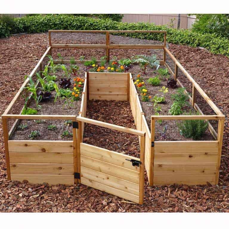 Raised Cedar Garden Bed