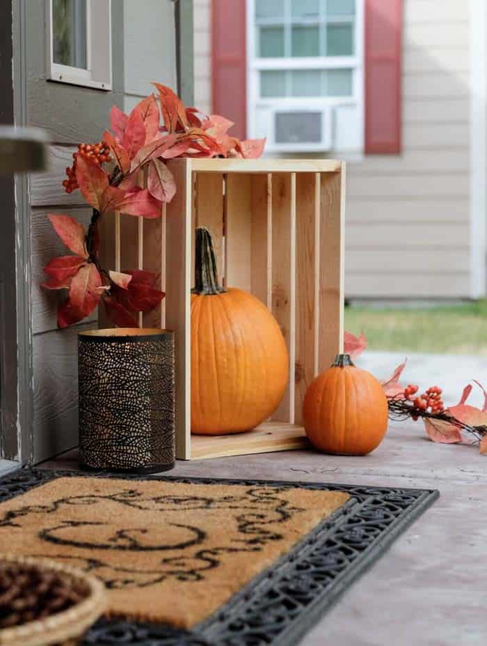 Turn Fruit Crates into Rustic Fall Decor Accents