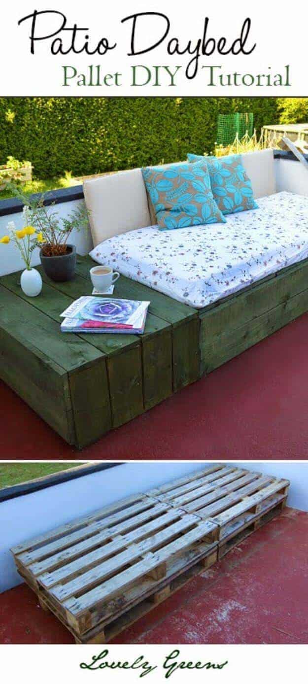 Upcycled Pallet Daybed Bench