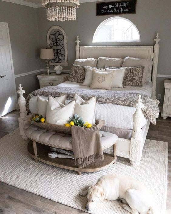 Brighten Up a Bedroom with Light Grey Paint