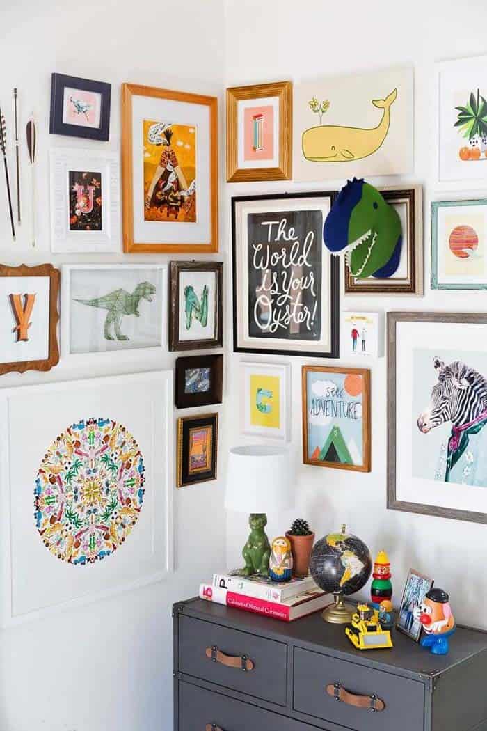 Jazz Up Your Child’s Room with a Fun-Themed Gallery Wall