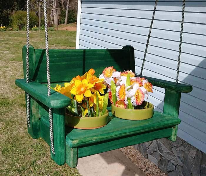 Add Nature to Your Home with a Flower Planter Swing