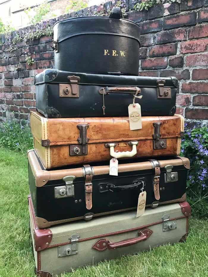 Upcycled Vintage Suitcase Storage