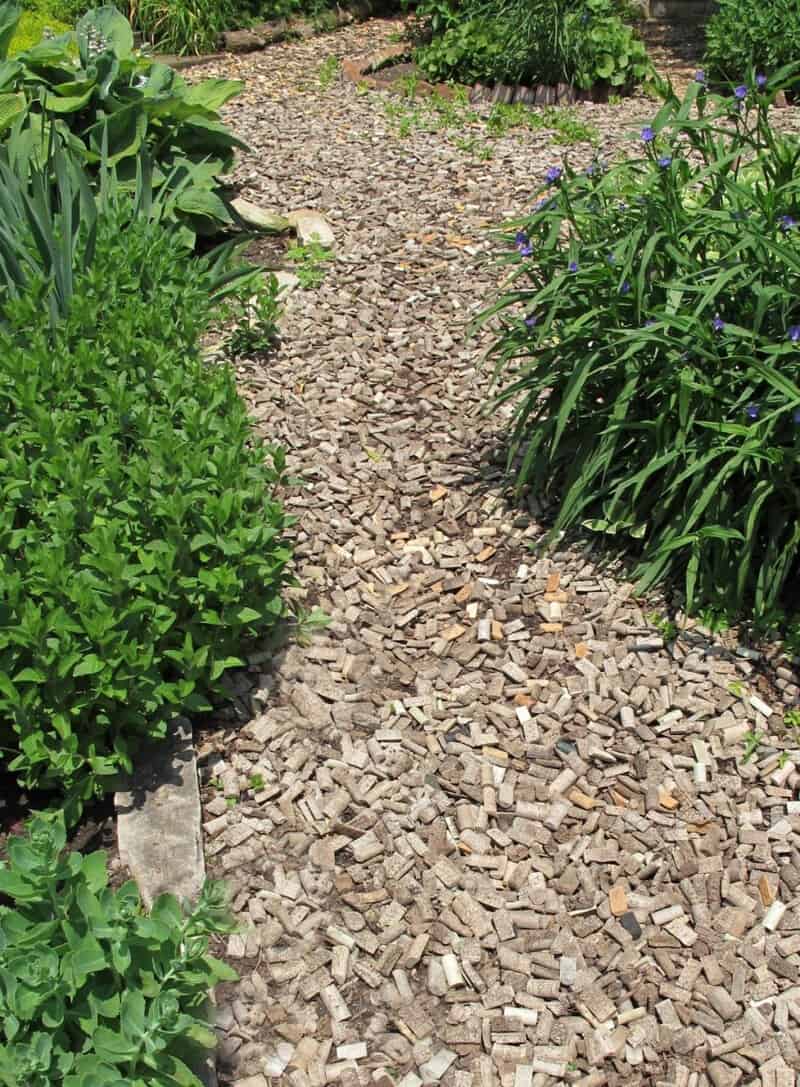 Wood Chip Garden Path