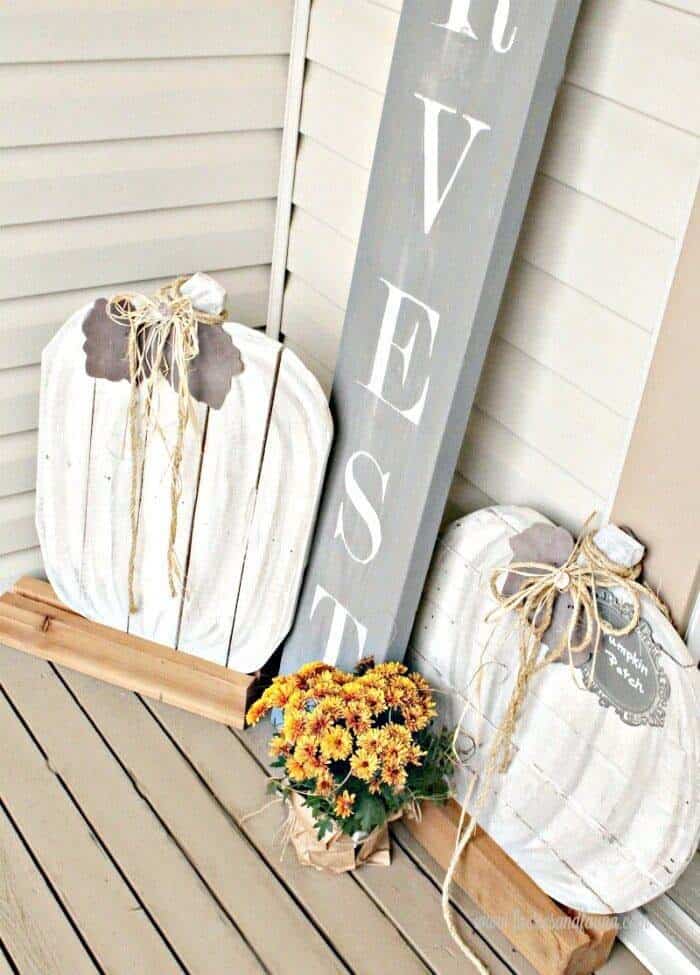 Define Your Porch with Wood Pumpkin Silhouettes