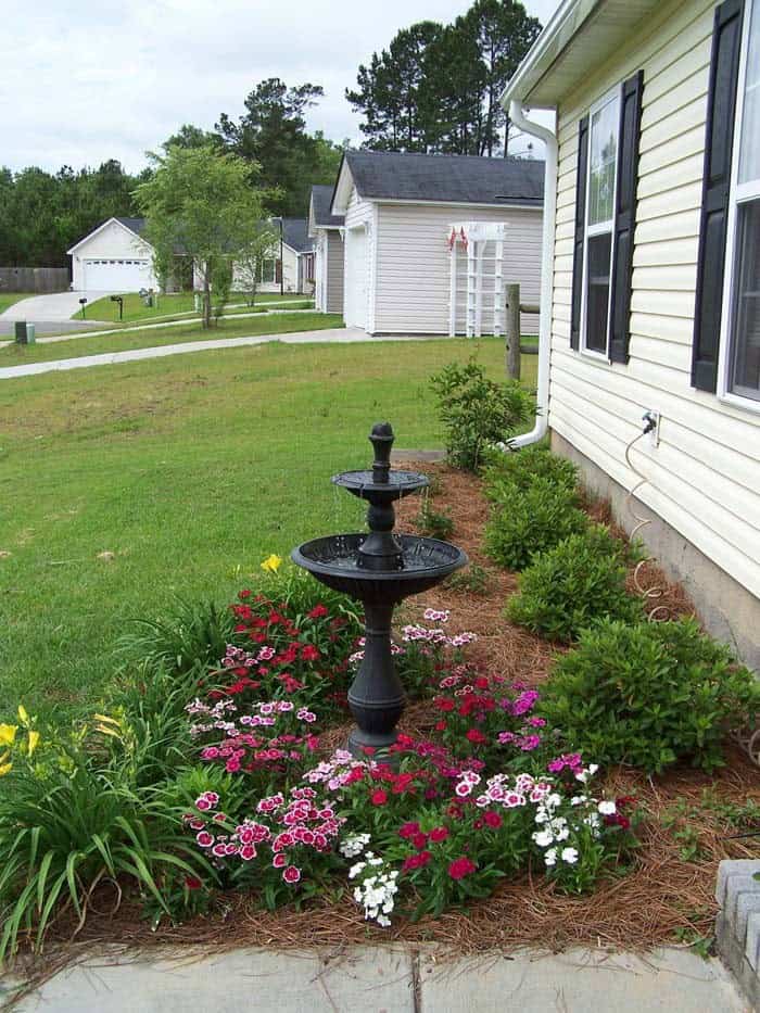 Two Tier Bird Bath and Fountain