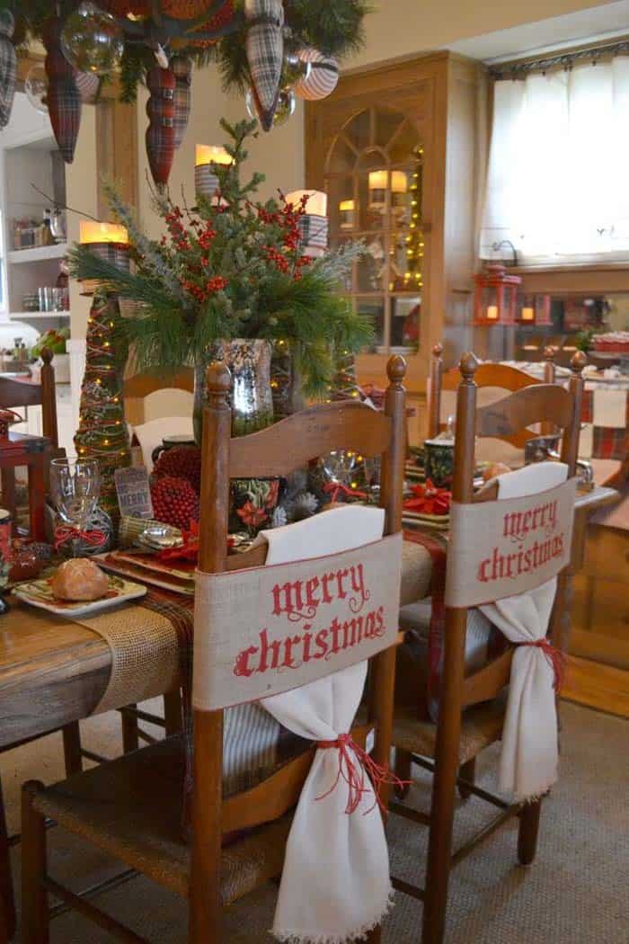 Burlap And Merriment Tablescape