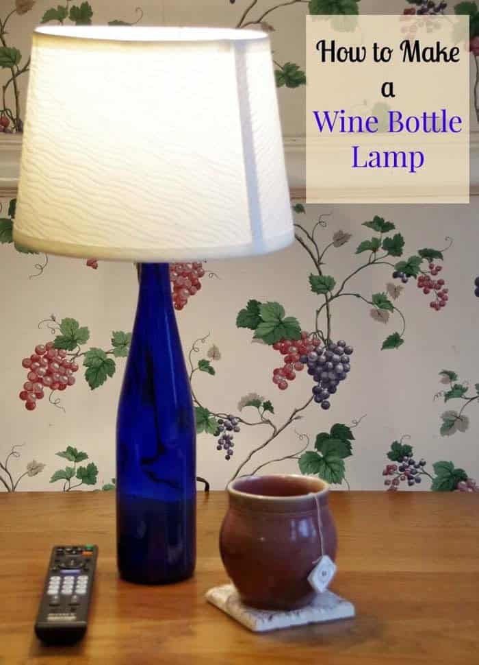 Upcycle a Wine Bottle into a Unique Reading Lamp Base