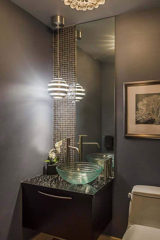 Classy Lux Powder Room