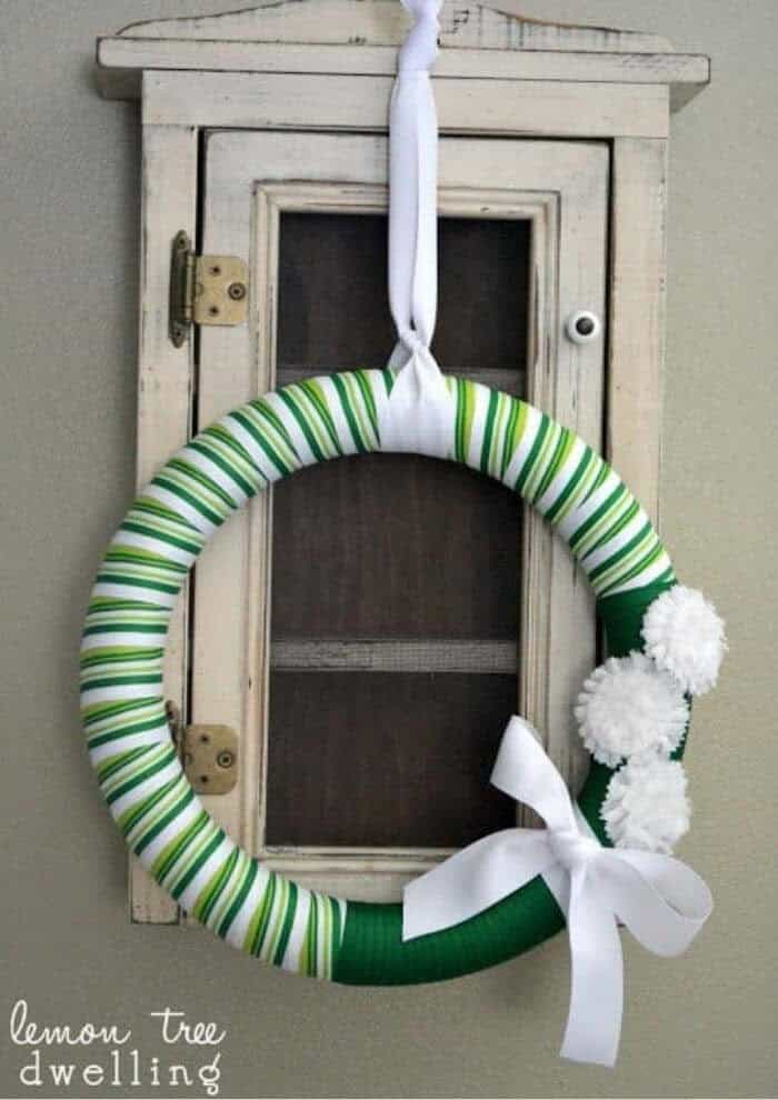 Elevate a Porch with a Striped St. Patrick’s Day Wreath