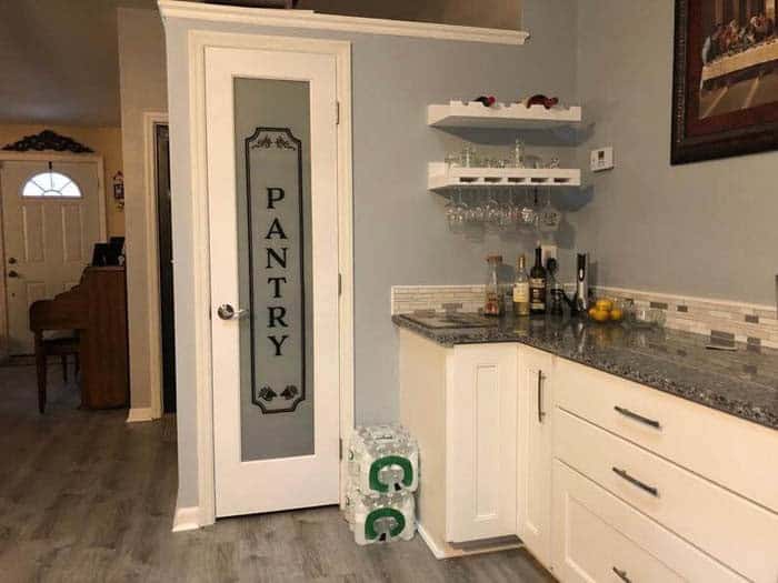 Pantry Door as Kitchen Cabinet Extension