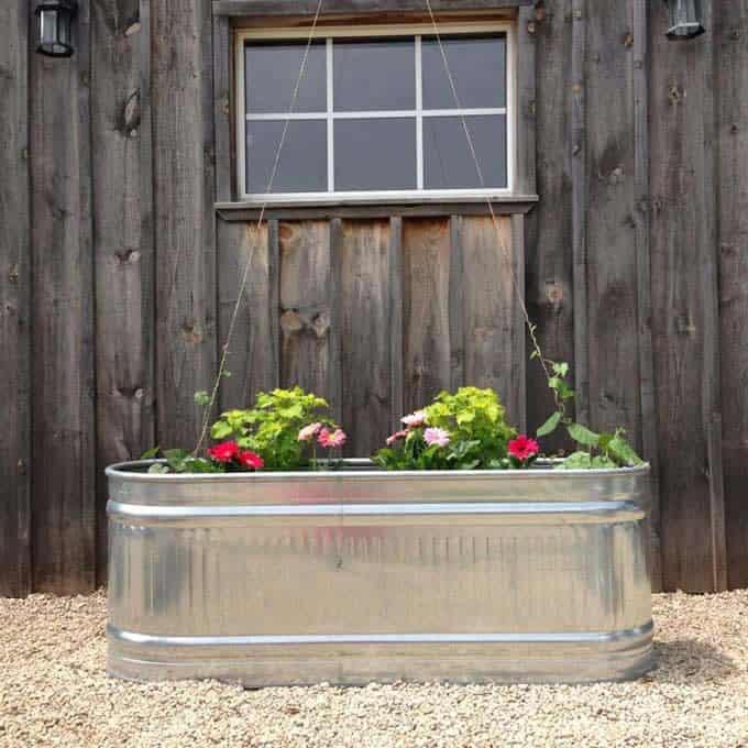 Reclaim Metal Trough for Raised Bed