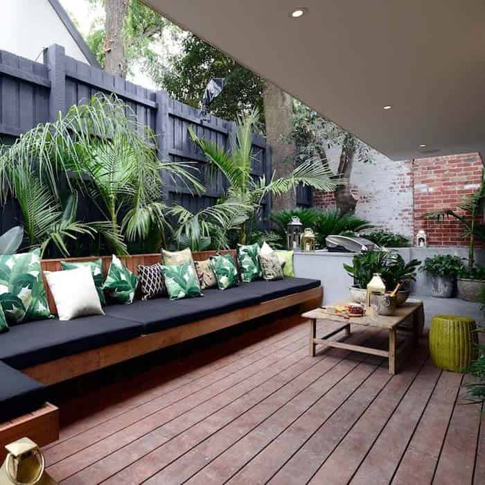 Turn Your Urban Terrace into an Oasis with Built-in Planters