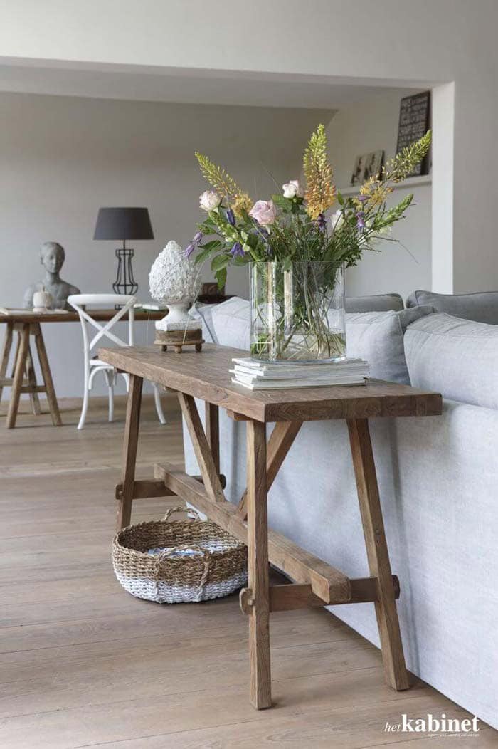 Add a Relaxed Country Charm with a Stylish Sofa Table