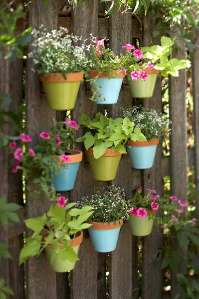 Colorful Charming Painted Pots