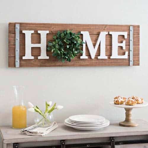 Natural Elements Home Sign