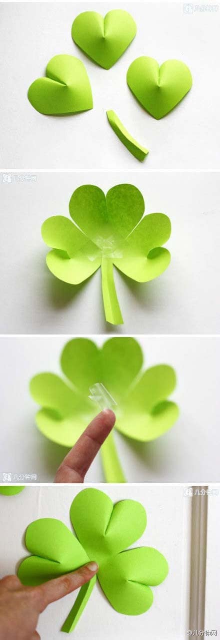 Create a 3D Clover with Paper