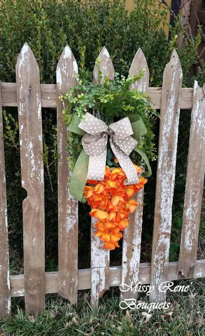 Cute Flower Carrot Wreath