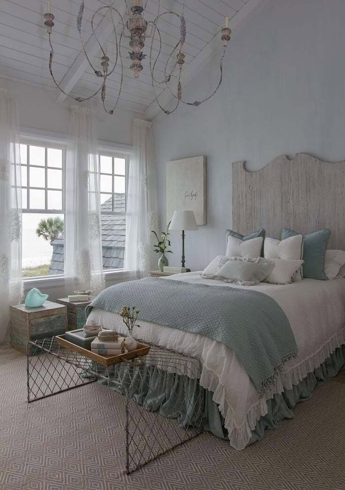 Nautical Interior with Smoke White and Turquoise Hues