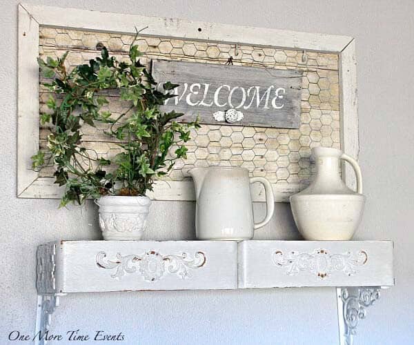 Antique Ceramicware Highlights A Farmhouse Shelf