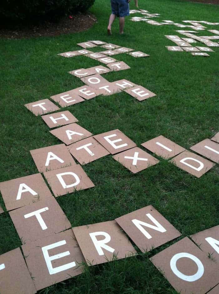 Lawn Game DIY Scrabble Set