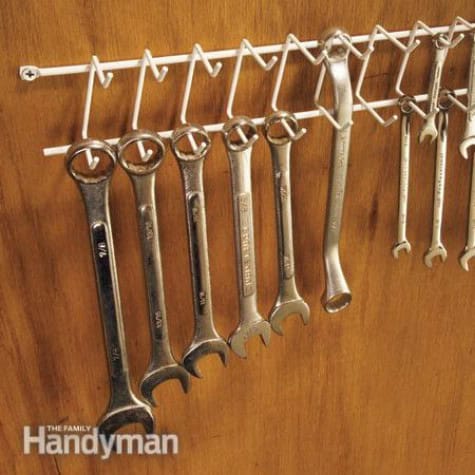 Wall-Mounted Belt Rack for Wrenches