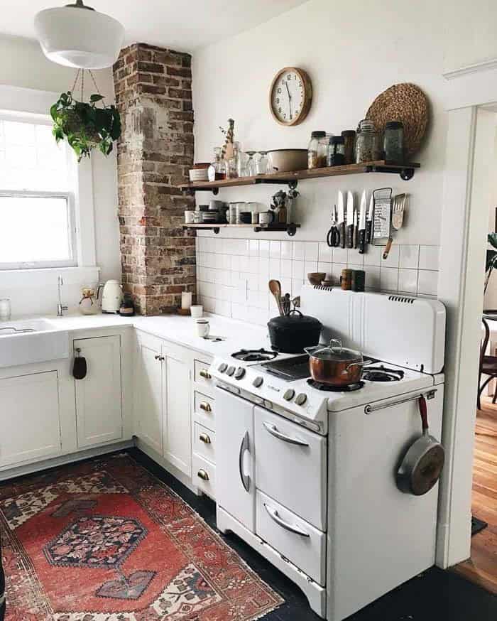 Quirky Décor Elements In A Small Kitchen