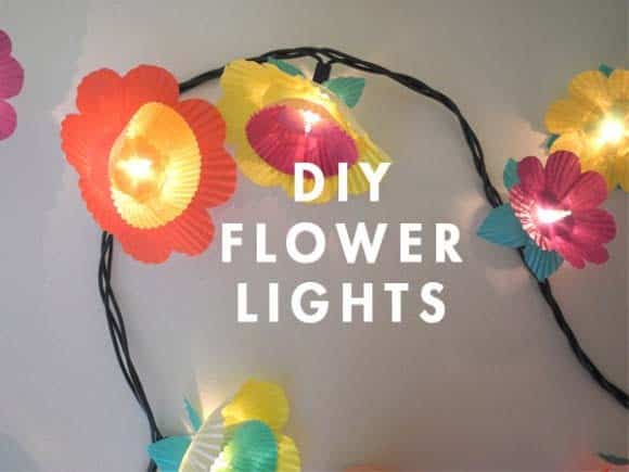 DIY Flower Party Lights