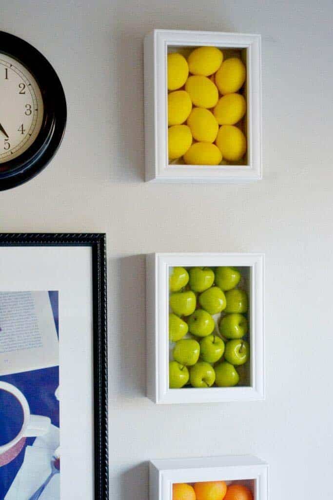 Bright Fruit Shadow Box Art