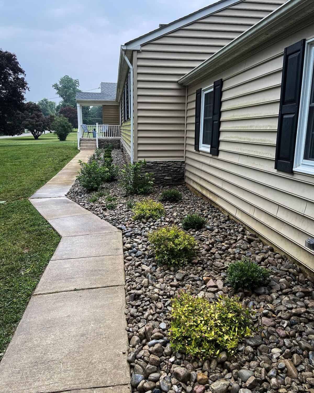 Garden Bed Around The Exterior Walls