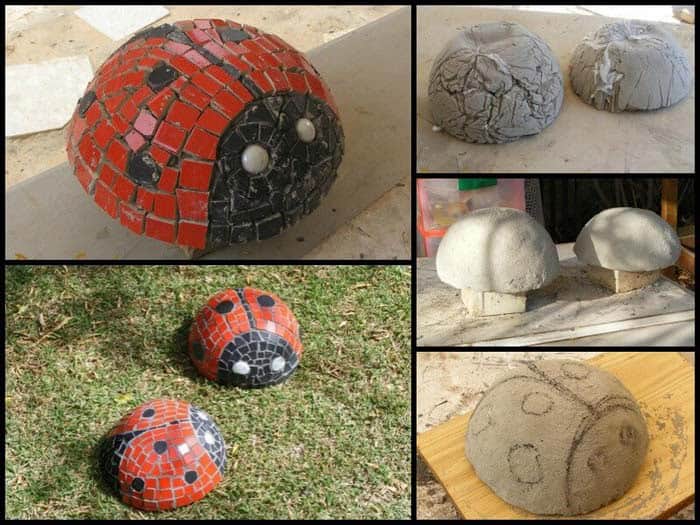 Decorate Outdoors with Customized Mosaic Ladybugs