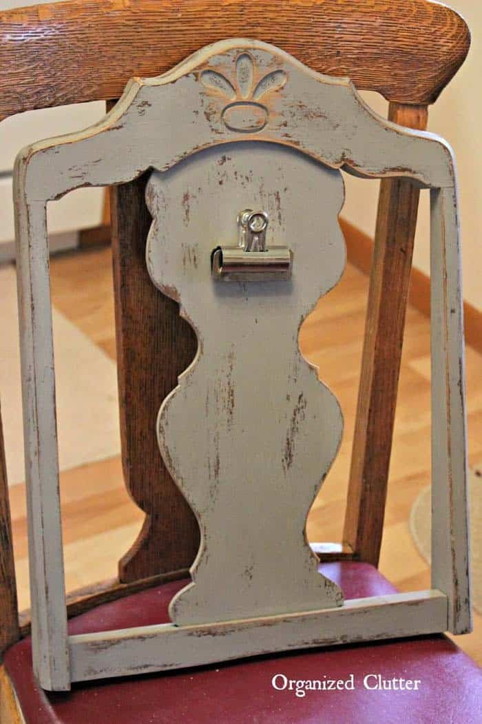 DIY Repurposed Chair Photo Holder