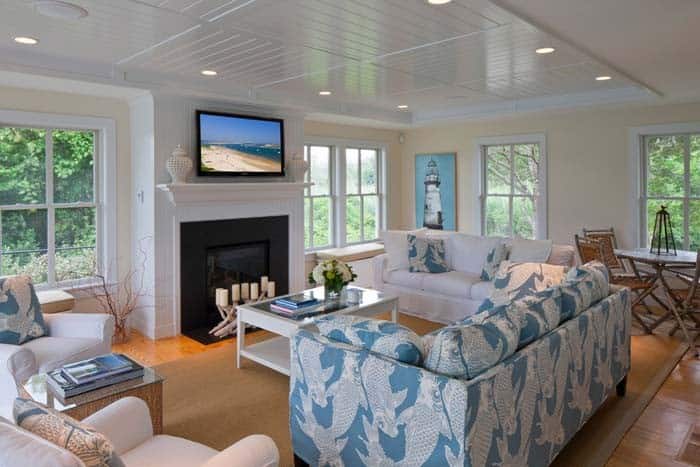 Family-Friendly Coastal Living Room