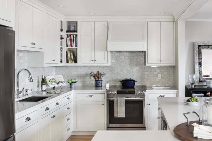 Basket Weave Backsplash