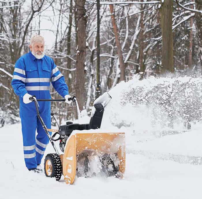 Keep Shovel or Chute Snow Free