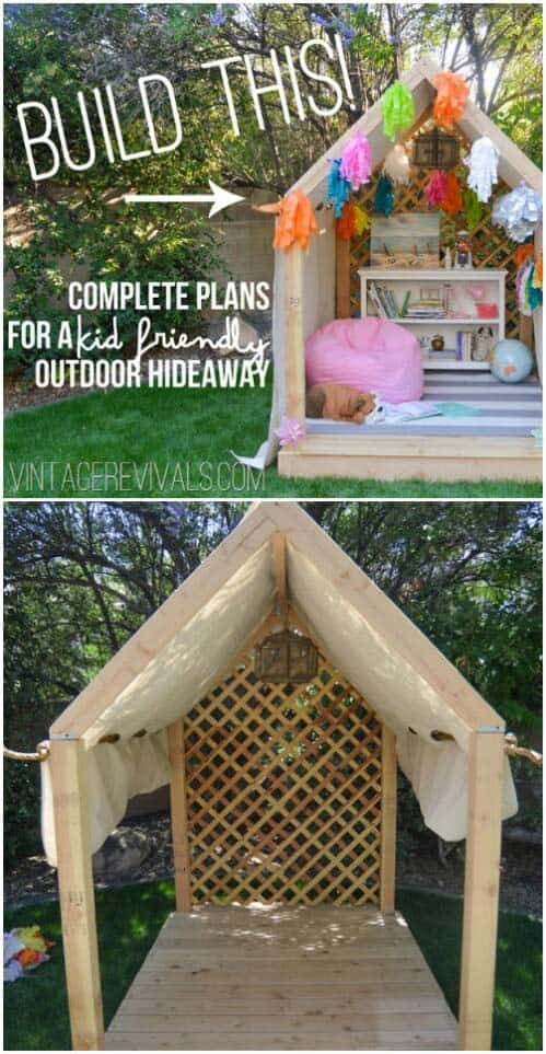 Backyard Playhouse Hideaway