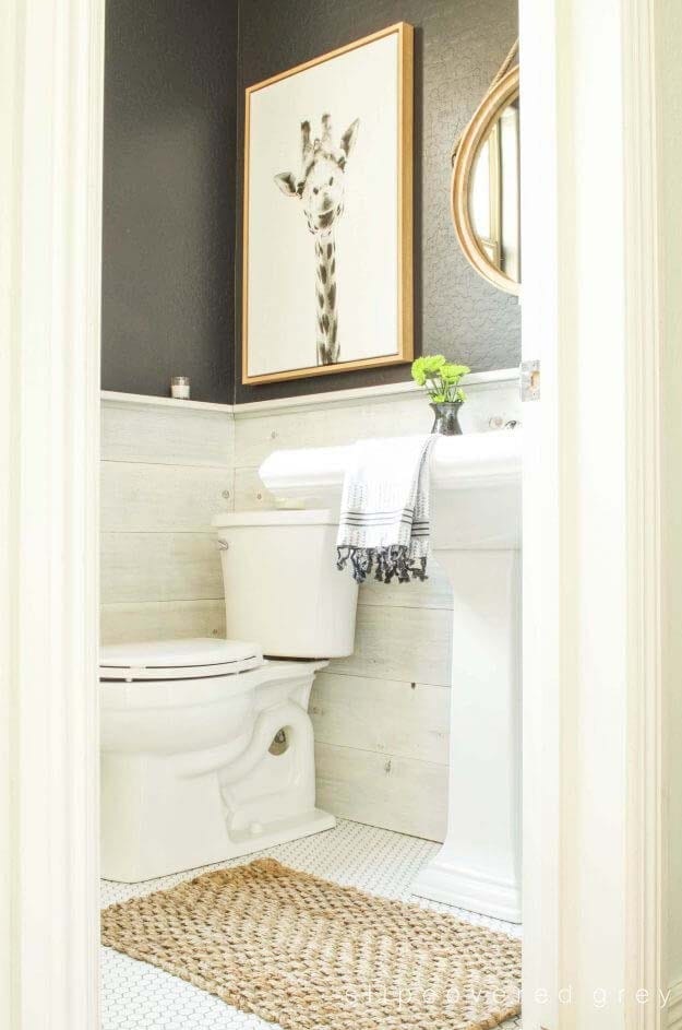 Textured Powder Room