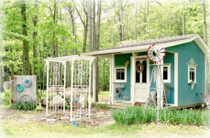 Make an Elegant Arbor with Three Recycled Screen Doors