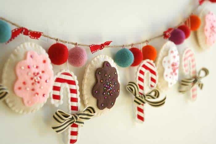 Sweet Treats Felt Christmas Garland