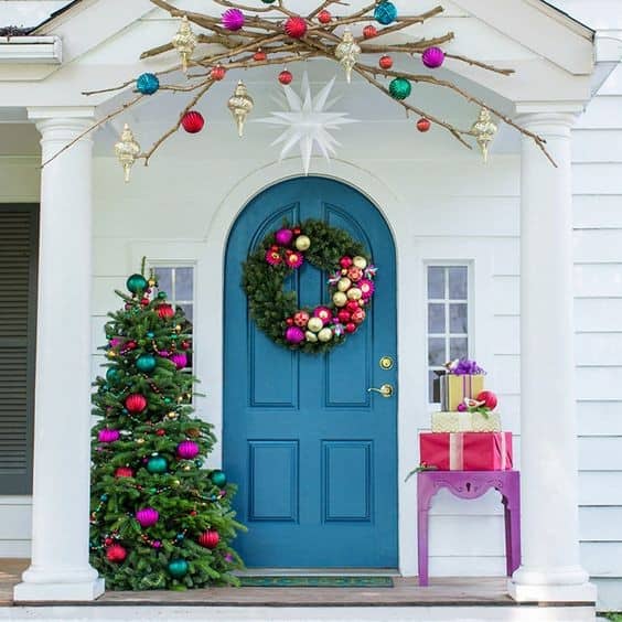 Add a Pop of Color with Decorative Christmas Ornaments