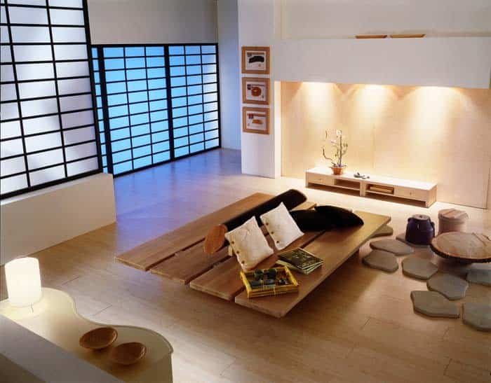 Asian-Inspired Living Room