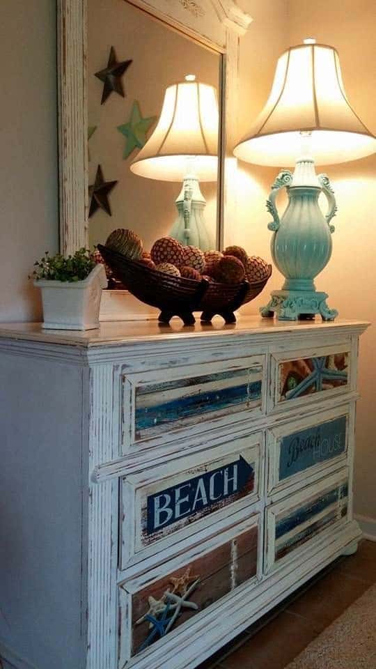 Distressed Coastal Entryway