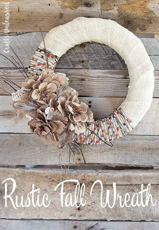 Embellish Your Home with a Rustic Fall Wreath